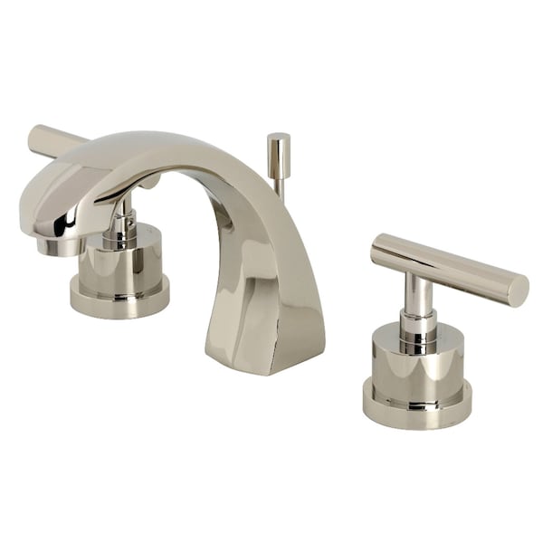 KS4986CML Manhattan 8" Widespread Bathroom Faucet, Polished Nickel
